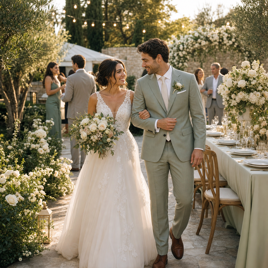 Opal garden wedding template preview